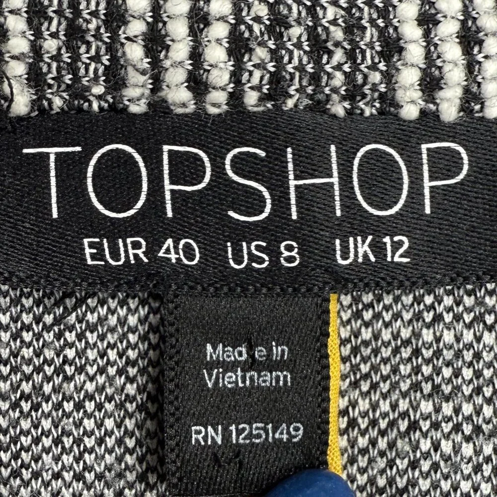 Women's‎ TOPSHOP Tweed Double-Breasted Unlined Blazer | Size 8